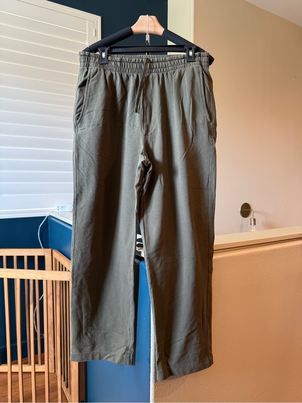 Uniqlo Olive Drawstring Joggers